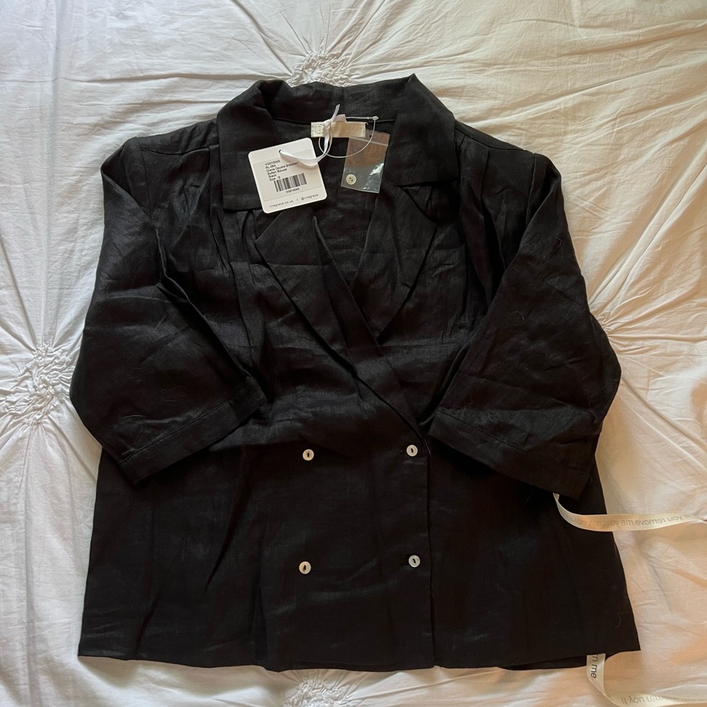 Vita Grace Diana Double Breasted Blouse
